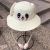 Hat Straw Hat Pinch Ear Cute Toy Hat with Rabbit Ears Moving at for Children and Kids