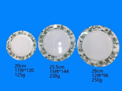 Melamine tableware large spot plate low price processing