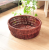 The factory sells The wicker to weave The fruit vegetable gift garden circular egg basket bread basket