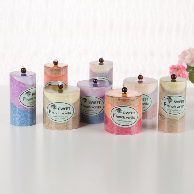 Cylindrical Aromatherapy Candle Romantic Classic Creative Smokeless Paraffin Candle Scented Candle Four Colors Optional Customization