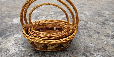Willow Rattan Plaited Basket Fruit Basket Flower Basket Egg Basket