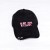 Solid color suede iron ring baseball cap mixed with color letters to go with motorcycle men and women cap winter new