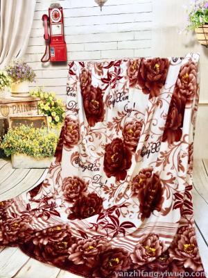Manufacturer direct sale flannel blanket single layer thin sheet plush blanket gifts blankets