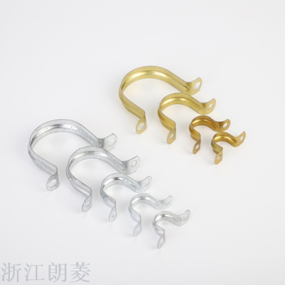 Factory Direct Sales Metal Pipe Clamp Galvanized Water Pipe Pipe Clamp Iron Sheet PVC Pipe Clip Pipe Clamp Pipe Fixing Hardware Accessories