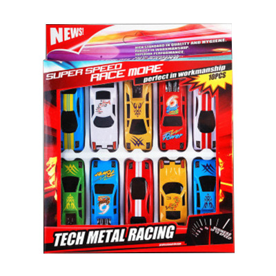 Hot Style Alloy Car 10 Color Box Gift Box 10 Children's Toy Car Alloy Car Where