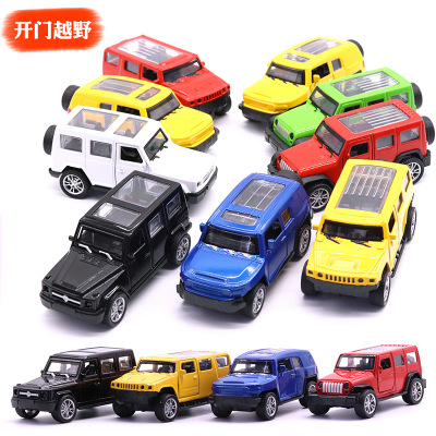 Hot style Cake Alloy Open car Mercedes Jeep off-road Vehicle Children's toy car Wholesale