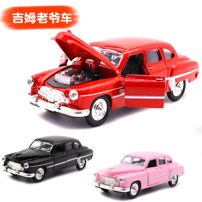 New 1:32 Jim Alloy Classic car Children's toy car Model display force Car simulation wholesale