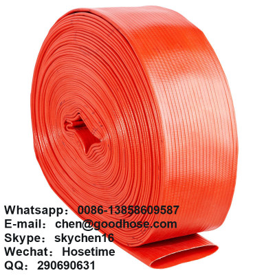 Lay Flat Water Discharge Hose Plastic Coated Water Hose Water Hose Foreign Trade Quality