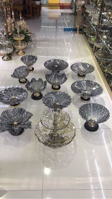 Crystal fruit plate hotel supplies handicrafts home furnishing manufacturers direct shot