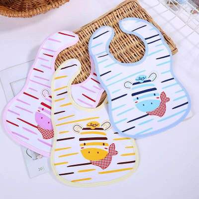 2019 Korean Style Cotton Saliva Towel Double-Layer Baby Baby Bib Scarf Snap Fastener Bib Maternal and Child Supplies Direct Sales