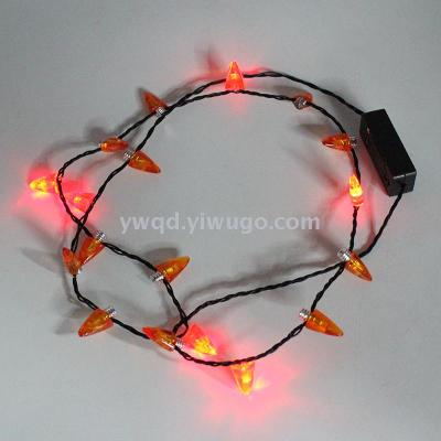 ZD Foreign Trade Popular Style Small Briefs Luminous Necklace Pepper Luminous Necklace Factory Direct Sales Luminous Necklace