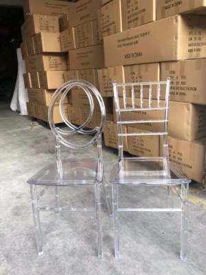 Crystal Bamboo-Joint Chair Transparent Chair of Wedding Ceremony Outdoor Lawn Wedding Tables and Chairs Hotel Wedding Hall Theme Acrylic Bench