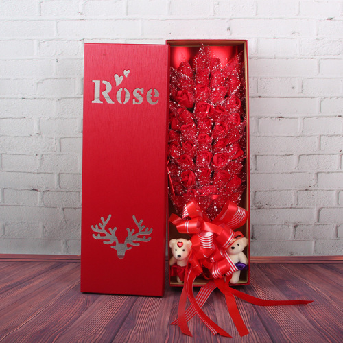valentine‘s day gift rose soap soap bouquet gift box 51 birthday confession for girlfriend and girlfriend factory direct sales