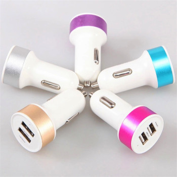 Mini Double USB Car Charger Car Charger Mobile Phone Charger Universal Car Charger