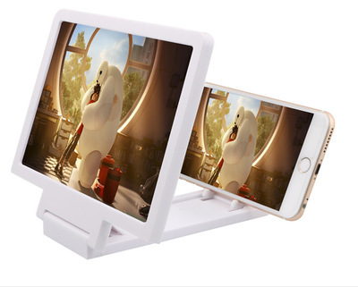 Home essential mobile phone screen amplifier 3 d video magnifier eye protector, multi - function mobile phone bracket