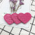 Ruihao DIY accessories Korea version color leather lettering heart - shaped hanging tags