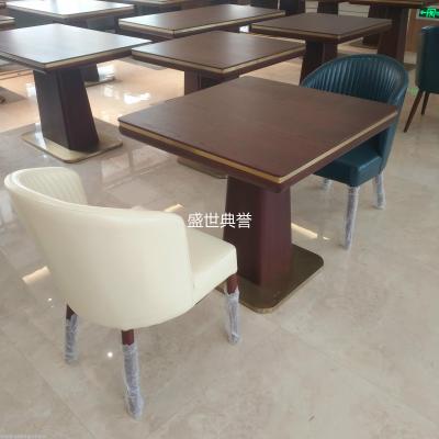 Intercontinental changchun hotel breakfast room solid wood west table resort hotel holiday inn breakfast table and chair