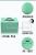 Recall jiangnan mint green special paper hand cake box spot