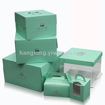 Recall jiangnan mint green special paper portable cake box