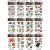 Waterproof tattoo paper fashion water stickers tattoo paste mixed batch