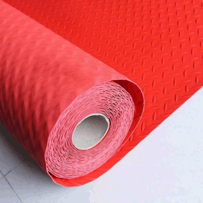 Waterproof and non - slip carpet plastic PVC floor mat with 2 mm zigzag grain