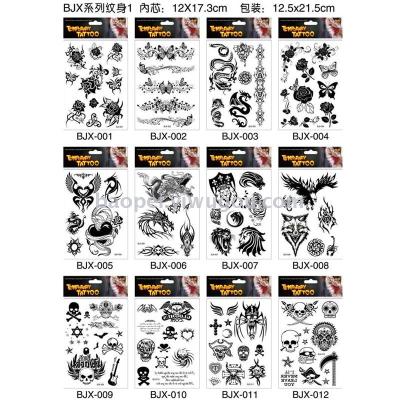 Waterproof tattoo paper fashion water stickers tattoo paste mixed batch