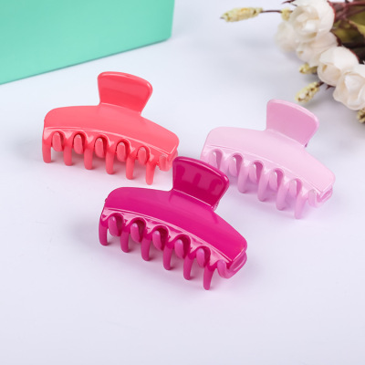 Pure color simple hair pony tail clip clip clip catch taobao source