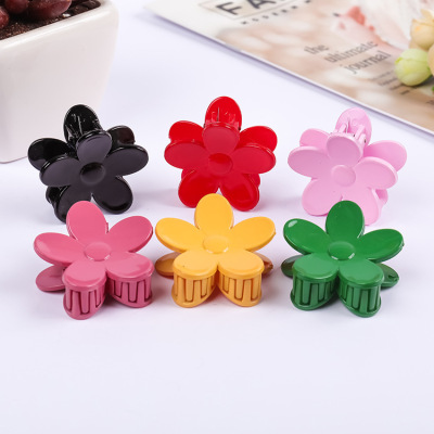 Korean fashion hair accessories sweet jelly color simple joker lady grasp clip hairpin side clip hair flower hair grasp