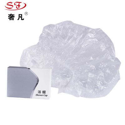 Waterproof transparent wholesale hair dye caps support customized PE small caps hotel supplies homestay thickened the disposable small caps