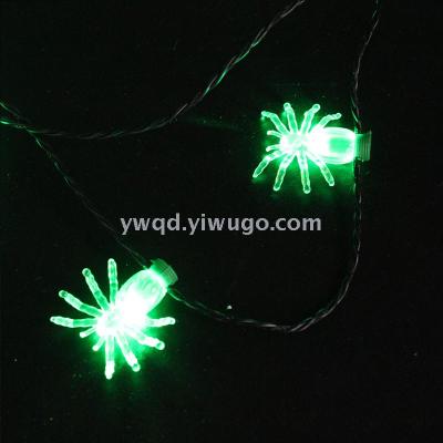 ZD Factory Direct Sales Foreign Trade Popular Style Luminous Led Spider Necklace Christmas Halloween Party Products