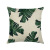 Popular Home Green Plant Linen Pillow Cover Office Bed Head Cushion Lumbar Cushion Cover Customization