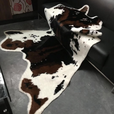 Bed & Breakfast Cow Carpet Imitation Cow Whole Leather Floor Mat Chair Mat Exclusive for Cross-Border