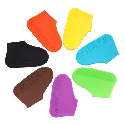Factory Direct Sales Silicone Shoe Cover Thick Wear-Resistant Non-Slip Men and Women Adult and Children Silicone Shoe Cover Rainy Day Artifact