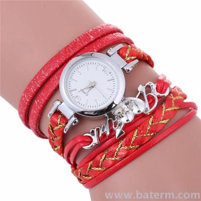 2019 new fashion twine arrow wear heart multi-level ladies bracelet watch long strap watch