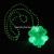 ZD Foreign Trade Popular Style Factory Direct Sales Halloween Christmas Party Products Glowing Led Four-Leaf Clover Necklace