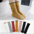 2019 spring and summer new agara-side girls pile socks 100% cotton draw children's leg socks Japanese fashion baby socks