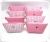 Manufacturers direct wash bag beauty girl makeup bag small fresh pink grid storage bag lovely cosmetics bag