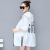 New Summer Sun Protective Clothes Women's Mid-Length Thin Cardigan Jacket Long-Sleeved Outdoor Sun-Protective Clothing Printing Loose Sun-Protection Shirt
