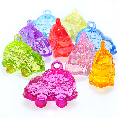 Colorful acrylic beads large car pendant children DIY beaded toys checking materials with ornaments pendant