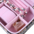 Changhao Large PU Leather Queen Princess Simple European Jewelry Jewelry Storage Box Necklace Ear Stud Ring Box