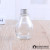 Big tummy drop shape milk tea bottle fruit juice beverage bottle glass empty bottle aluminum cover transparent