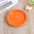 Disposable round Plastic Tray Fruit Plate Fast Food Restaurant Barbecue Stall Plate Colorful Color Matching Factory Direct Sales