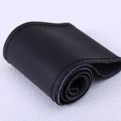 Automobile supplies steering wheel cover microfiber leather cover car hand sewing steering wheel cover microfiber hand sewing cover
