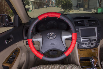 Car steering wheel cover two color PU Toyota buick cruze ford