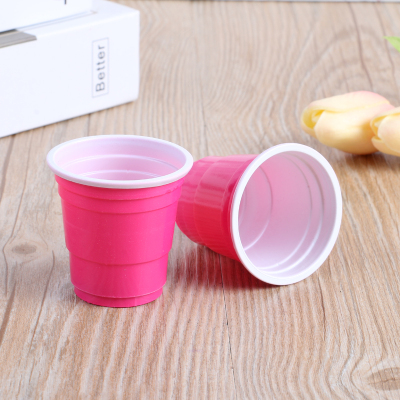 Transparent OPP Bag 20 Pieces Per Package Disposable Color Plastic Cup with Various Colors and Styles Easy to Carry