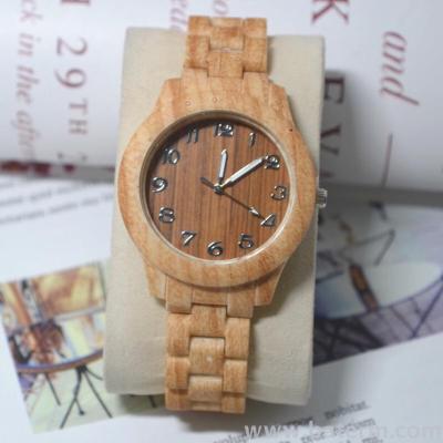 European and American fashion foreign trade hot copy wood digital watches men and women personality watches