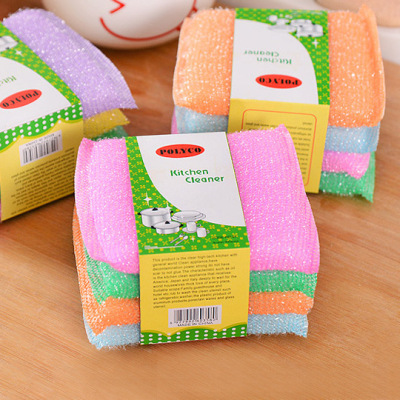 Factory Direct Kitchen Washing King do not touch oil Sponge Washing Dish cloth 4 pieces of Kitchen cleaning cloth wholesale
