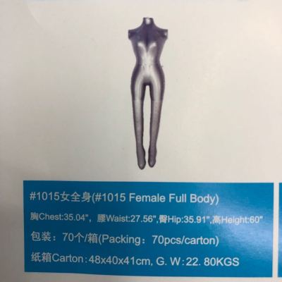 The Plastic female body model