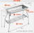Primitive stainless steel grill outdoor 5 people or more home stove shelf charcoal grill 3 outdoor tools