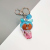 Lovely crystal brown bear creative ornaments doll key chain ornaments quality men's bag pendant